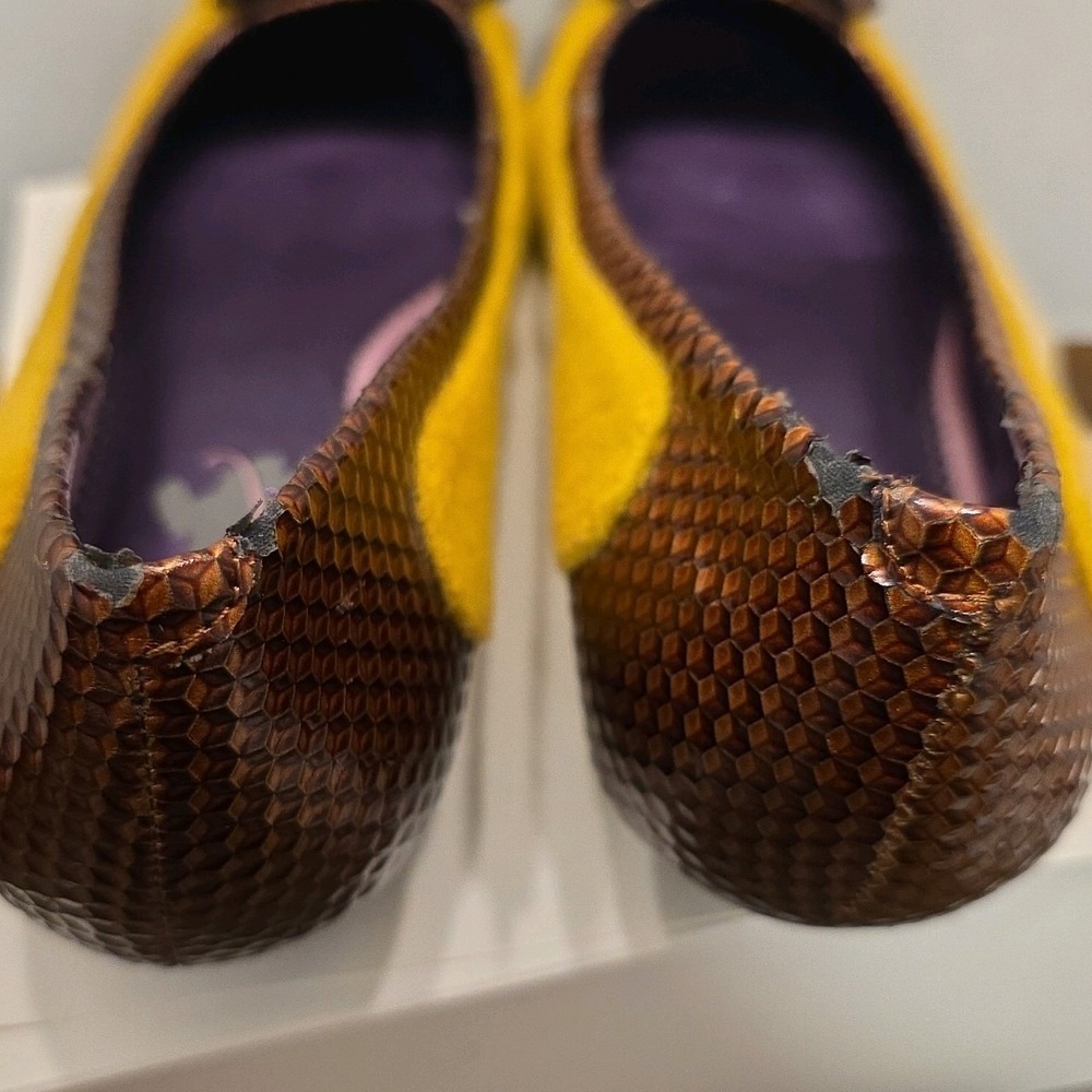 Poetic License Shoes Notice Me Flats Yellow Women's EUR size 40.5 US size 9.5 - Picture 8 of 16